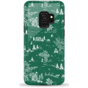 Casely Galaxy S22 Plus Case | Dashing Doxies | Dachshund Dog Case(Home for the Holidays | Mountain Town)
