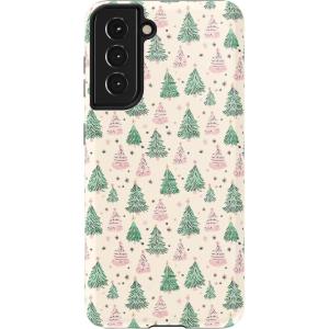 Casely Galaxy S22 Plus Case | Dashing Doxies | Dachshund Dog Case(Lookin’ Pine | Christmas Tree)