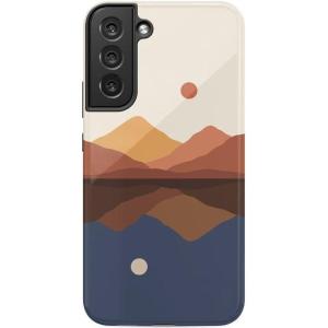 Casely Galaxy S22 Plus Case | Fit Check | Neutral Checkerboard Essential(Opposites Attract | Day & Night Colorblock)