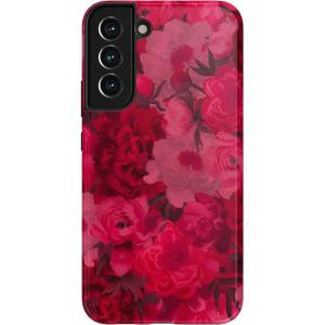 Casely Galaxy S22 Plus Case | Fit Check | Neutral Checkerboard Essential(Romance Novel | Moody Floral)
