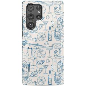 Casely Galaxy S22 Ultra Case | Stars Align | Blue & White Stars | Essential Slim Dual-Layer Protective Design(Amalfi Aperitivo | Dolce Vita)