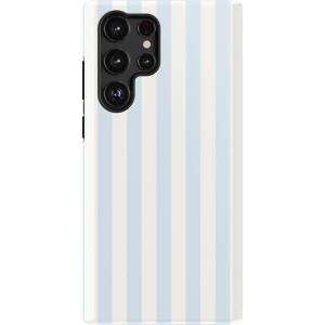 Casely Galaxy S22 Ultra Case | Stars Align | Blue & White Stars | Essential Slim Dual-Layer Protective Design(Blue Stripes | Sunday Best)