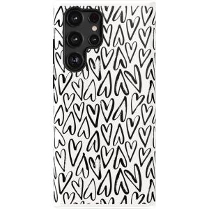 Casely Galaxy S22 Ultra Case | Stars Align | Blue & White Stars | Essential Slim Dual-Layer Protective Design(Heart Throb | Endless Hearts)
