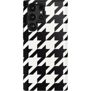 Casely Galaxy S22 Ultra Case | Stars Align | Blue & White Stars | Essential Slim Dual-Layer Protective Design(Houndstooth | High Contrast Design)