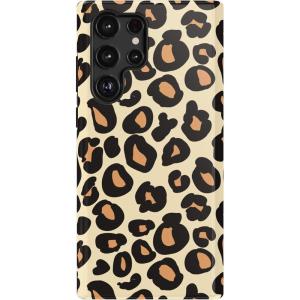Casely Galaxy S22 Ultra Case | Stars Align | Blue & White Stars | Essential Slim Dual-Layer Protective Design(Into the Wild | Leopard Print)
