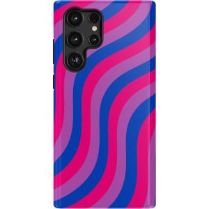 Casely Galaxy S22 Ultra Case | Stars Align | Blue & White Stars | Essential Slim Dual-Layer Protective Design(Love Wins | Pride)