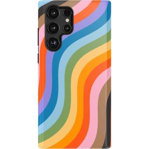 Casely Galaxy S22 Ultra Case | Stars Align | Blue & White Stars | Essential Slim Dual-Layer Protective Design(Love for All | Rainbow Pride)