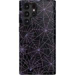Casely Galaxy S22 Ultra Case | Stars Align | Blue & White Stars | Essential Slim Dual-Layer Protective Design(Midnight Web | Spider Web)