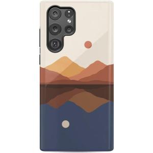 Casely Galaxy S22 Ultra Case | Stars Align | Blue & White Stars | Essential Slim Dual-Layer Protective Design(Opposites Attract | Day & Night Colorblock)