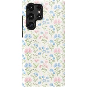 Casely Galaxy S22 Ultra Case | Stars Align | Blue & White Stars | Essential Slim Dual-Layer Protective Design(Pastel Garden | Sunday Best)