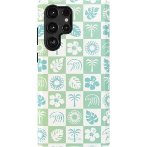 Casely Galaxy S22 Ultra Case | Stars Align | Blue & White Stars | Essential Slim Dual-Layer Protective Design(Pura Vida | Coastal Checkers)