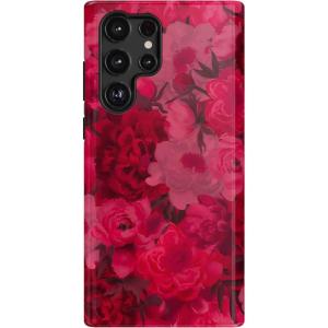 Casely Galaxy S22 Ultra Case | Stars Align | Blue & White Stars | Essential Slim Dual-Layer Protective Design(Romance Novel | Moody Floral)