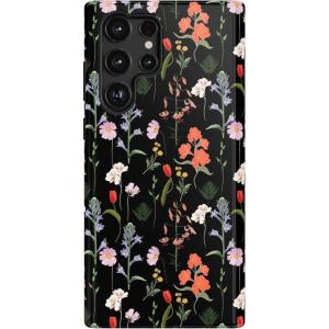 Casely Galaxy S22 Ultra Case | Stars Align | Blue & White Stars | Essential Slim Dual-Layer Protective Design(Secret Garden | Mixed Floral)