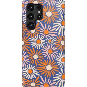 Casely Galaxy S22 Ultra Case | Stars Align | Blue & White Stars | Essential Slim Dual-Layer Protective Design(Spring Forward | Daisy Floral)