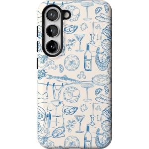 Casely Galaxy S23 Case | Poppy Meadows | Pastel Floral | Essential Slim Dual-Layer Protective Design(Amalfi Aperitivo | Dolce Vita)