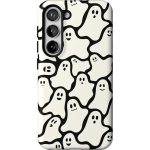 Casely Galaxy S23 Case | Poppy Meadows | Pastel Floral | Essential Slim Dual-Layer Protective Design(Don’t Ghost Me | Halloween)