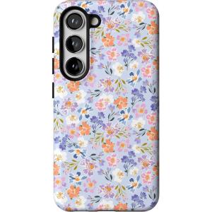 Casely Galaxy S23 Case | Poppy Meadows | Pastel Floral | Essential Slim Dual-Layer Protective Design(Poppy Meadows | Pastel Floral)