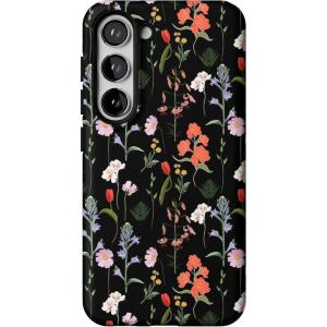 Casely Galaxy S23 Case | Poppy Meadows | Pastel Floral | Essential Slim Dual-Layer Protective Design(Secret Garden | Mixed Floral)