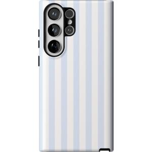 Casely Galaxy S23 Ultra Case | Nantucket Cottage | Blue Hydrangea | Essential Slim Dual-Layer Protective Design(Blue Stripes | Sunday Best)