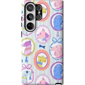 Casely Galaxy S23 Ultra Case | Nantucket Cottage | Blue Hydrangea | Essential Slim Dual-Layer Protective Design(Chateau Pups | French Dog)