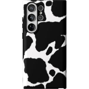 Casely Galaxy S23 Ultra Case | Nantucket Cottage | Blue Hydrangea | Essential Slim Dual-Layer Protective Design(Current MOOd | Cow Print)