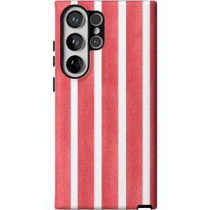 Casely Galaxy S23 Ultra Case | Nantucket Cottage | Blue Hydrangea | Essential Slim Dual-Layer Protective Design(East Coast Summer | Red Stripes)