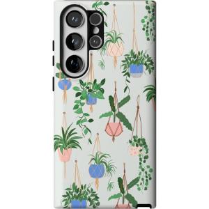 Casely Galaxy S23 Ultra Case | Nantucket Cottage | Blue Hydrangea | Essential Slim Dual-Layer Protective Design(Hanging Around | Potted Plants Floral)