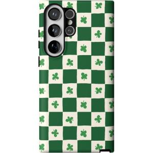 Casely Galaxy S23 Ultra Case | Nantucket Cottage | Blue Hydrangea | Essential Slim Dual-Layer Protective Design(Lucky You | Shamrock)