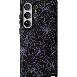 Casely Galaxy S23 Ultra Case | Nantucket Cottage | Blue Hydrangea | Essential Slim Dual-Layer Protective Design(Midnight Web | Spider Web)