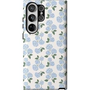 Casely Galaxy S23 Ultra Case | Nantucket Cottage | Blue Hydrangea | Essential Slim Dual-Layer Protective Design(Nantucket Cottage | Blue Hydrangea)