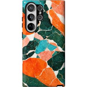 Casely Galaxy S23 Ultra Case | Nantucket Cottage | Blue Hydrangea | Essential Slim Dual-Layer Protective Design(Of Quartz! | Sculpted Marble)