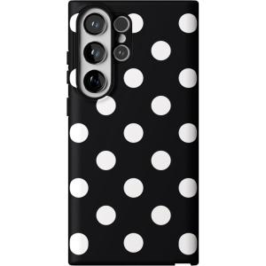 Casely Galaxy S23 Ultra Case | Nantucket Cottage | Blue Hydrangea | Essential Slim Dual-Layer Protective Design(Polka Dots | High Contrast Design)