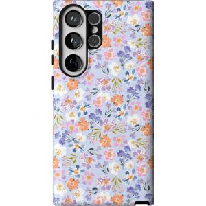 Casely Galaxy S23 Ultra Case | Nantucket Cottage | Blue Hydrangea | Essential Slim Dual-Layer Protective Design(Poppy Meadows | Pastel Floral)