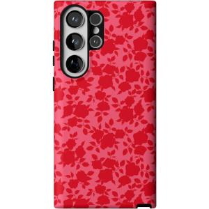 Casely Galaxy S23 Ultra Case | Nantucket Cottage | Blue Hydrangea | Essential Slim Dual-Layer Protective Design(Rose Garden | Red Aesthetic)