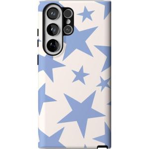 Casely Galaxy S23 Ultra Case | Nantucket Cottage | Blue Hydrangea | Essential Slim Dual-Layer Protective Design(Stars Align | Blue & White Stars)