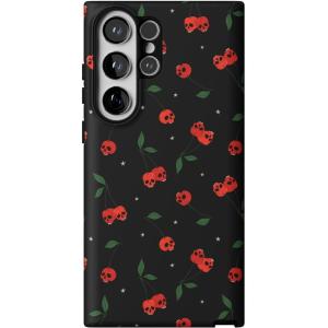 Casely Galaxy S23 Ultra Case | Nantucket Cottage | Blue Hydrangea | Essential Slim Dual-Layer Protective Design(Sweet Revenge | Cherry Skulls)