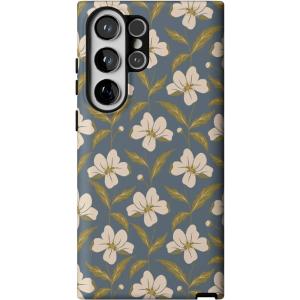Casely Galaxy S23 Ultra Case | Nantucket Cottage | Blue Hydrangea | Essential Slim Dual-Layer Protective Design(The Boyfriend Collection | Lei’d Back)