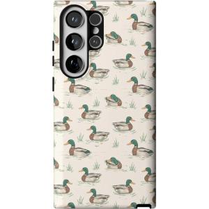 Casely Galaxy S23 Ultra Case | Nantucket Cottage | Blue Hydrangea | Essential Slim Dual-Layer Protective Design(The Boyfriend Collection | Mallard & Co.)