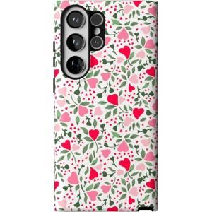 Casely Galaxy S23 Ultra Case | Nantucket Cottage | Blue Hydrangea | Essential Slim Dual-Layer Protective Design(Vines of Love | Floral Heart)
