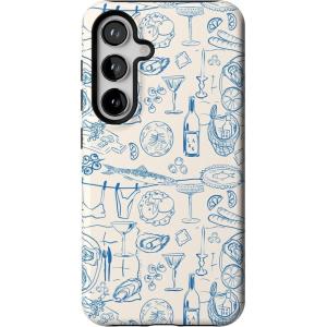 Casely Galaxy S24 Case | Tuscan Tiles | Dolce Vita | Essential Slim Dual-Layer Protective Design(Amalfi Aperitivo | Dolce Vita)