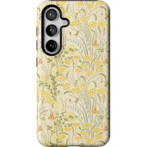 Casely Galaxy S24 Case | Tuscan Tiles | Dolce Vita | Essential Slim Dual-Layer Protective Design(Boho Blooms | Golden Floral)