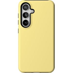 Casely Galaxy S24 Case | Tuscan Tiles | Dolce Vita | Essential Slim Dual-Layer Protective Design(Butter Me Up | Butter Yellow)