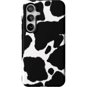 Casely Galaxy S24 Case | Tuscan Tiles | Dolce Vita | Essential Slim Dual-Layer Protective Design(Current MOOd | Cow Print)