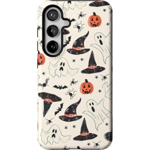 Casely Galaxy S24 Case | Tuscan Tiles | Dolce Vita | Essential Slim Dual-Layer Protective Design(Feeling Witchy | Haunted Halloween)