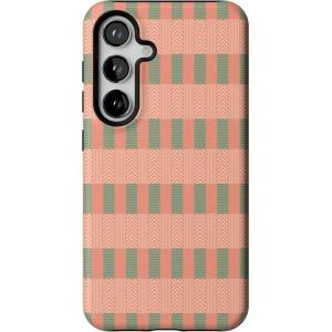 Casely Galaxy S24 Case | Tuscan Tiles | Dolce Vita | Essential Slim Dual-Layer Protective Design(Grand Cabana | Palm Beach)