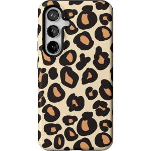 Casely Galaxy S24 Case | Tuscan Tiles | Dolce Vita | Essential Slim Dual-Layer Protective Design(Into the Wild | Leopard Print)