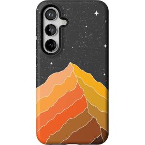 Casely Galaxy S24 Case | Tuscan Tiles | Dolce Vita | Essential Slim Dual-Layer Protective Design(Night Skies | Mountain Starlight)