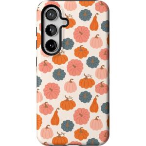 Casely Galaxy S24 Case | Tuscan Tiles | Dolce Vita | Essential Slim Dual-Layer Protective Design(Oh My Gourd | Pumpkin Patch)