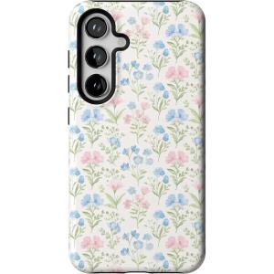 Casely Galaxy S24 Case | Tuscan Tiles | Dolce Vita | Essential Slim Dual-Layer Protective Design(Pastel Garden | Sunday Best)