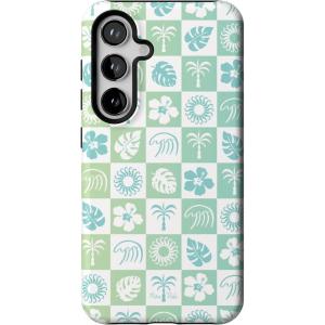 Casely Galaxy S24 Case | Tuscan Tiles | Dolce Vita | Essential Slim Dual-Layer Protective Design(Pura Vida | Coastal Checkers)